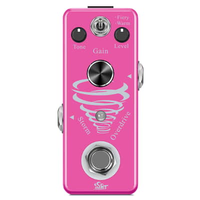 ISET Storm Overdrive Guitar Effect Pedal Classical Overdrive Sound For Electrical Guitar Bass With True Bypass