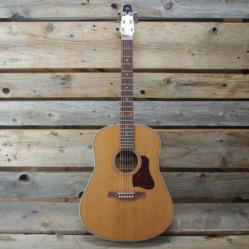 Seagull Coastline Momentum HG Cedar/Cherry Dreadnought w/ Fishman Electronics image 3
