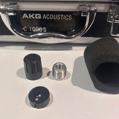 Pair AKG C1000s w/ Original Flight Cases, Clips, Adapters and Windscreens image 2