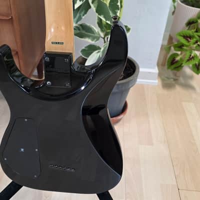 Jackson DINKY DK2 MIJ PRO SERIES Japan Translucent Black AAA Flame Top String-Through MJ Japanese Super Strat HH 2 USA Seymour Duncan Humbucker Fender Era image 16