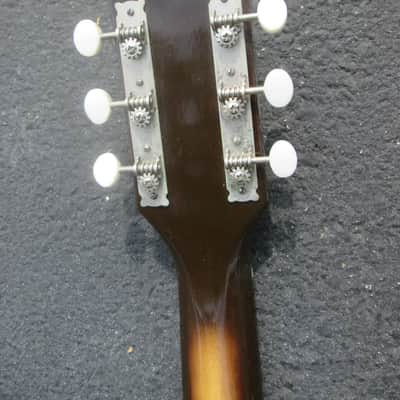 Vintage '60s Silvertone Model 653 Harmony Concert Size SPRUCE TOP Guitar ! DECENT NECK, REPLACED BRIDGE Good Potential! AS-IS image 5
