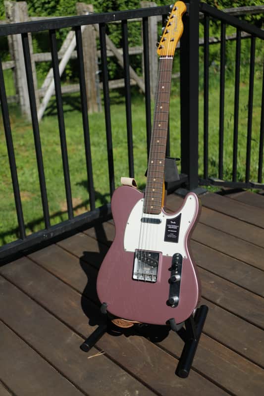 Fender Limited Edition Vintera II Road Worn '60s Telecaster 2025 - Burgundy Mist Metallic image 1