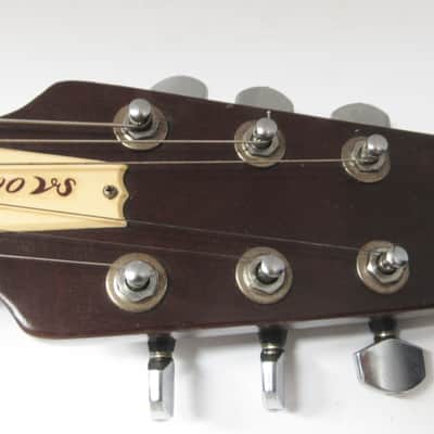 MATSUMOKO RARE VINTAGE JAPANESE VANTAGE VS 600 ELECTRIC GUITAR WITH HARDSHELL CASE image 7