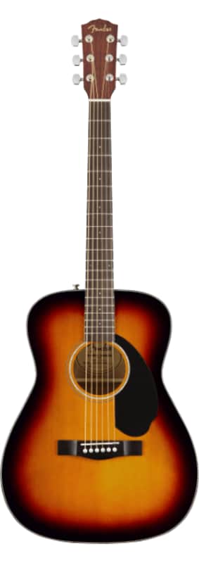 Fender CC-60S Concert Solid Spruce Top Acoustic Guitar Sunburst image 1