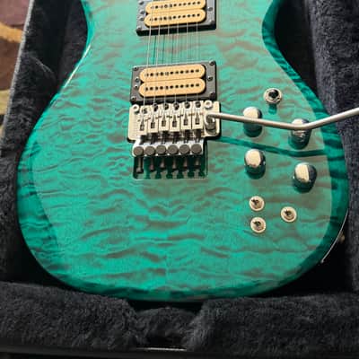 Carvin DC400C in Translucent Green Teal Quilt **Stunning!** image 4