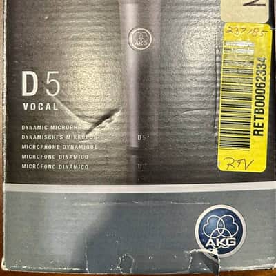 AKG D5 Standard Dynamic Vocal Microphone 2010s - Black image 4