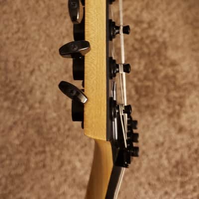 1986 USA Charvel San Dimas Original Pink Pearl Ebony Slab Pearl Dots image 8