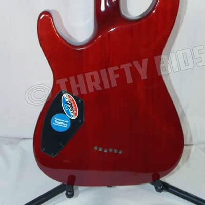 Schecter Diamond Series C-1 Blood Moon BloodMoon 2006-2007 Red Quilted Maple Top Duncan Designed PU image 12