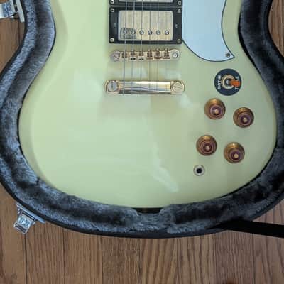 Epiphone G-400 Les Paul (SG) Custom 1999 - Antique Ivory White image 2