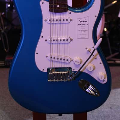 Fender Standard Series Stratocaster Electric Guitar, Aqua Marine Metallic image 2