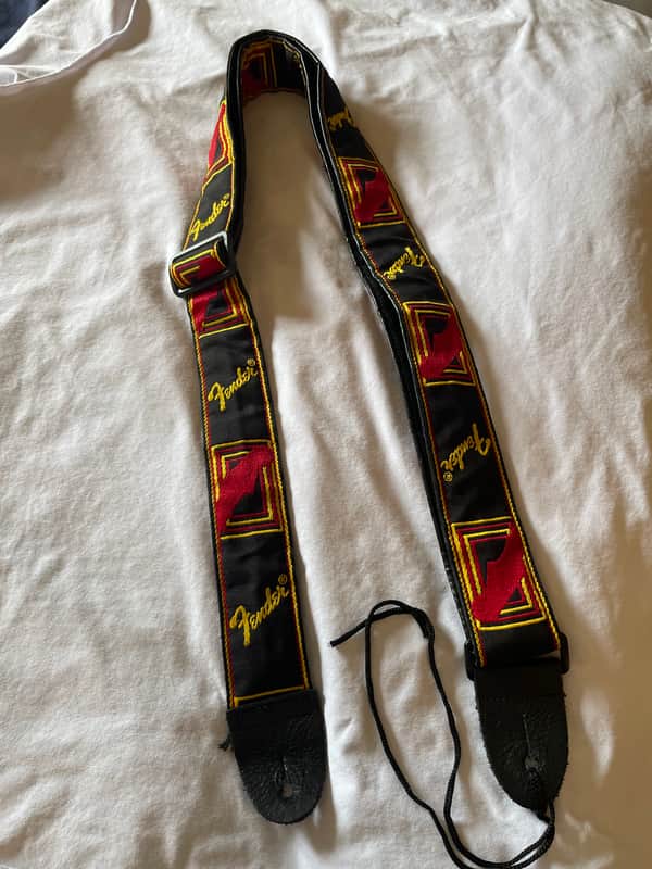 Fender Vintage Guitar Stra 1980s - Black/Red/Fold image 1