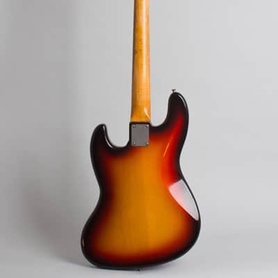 Fender Jazz Bass Solid Body Electric Bass Guitar (1960), ser. #54837, original brown tolex hard shell case. image 2