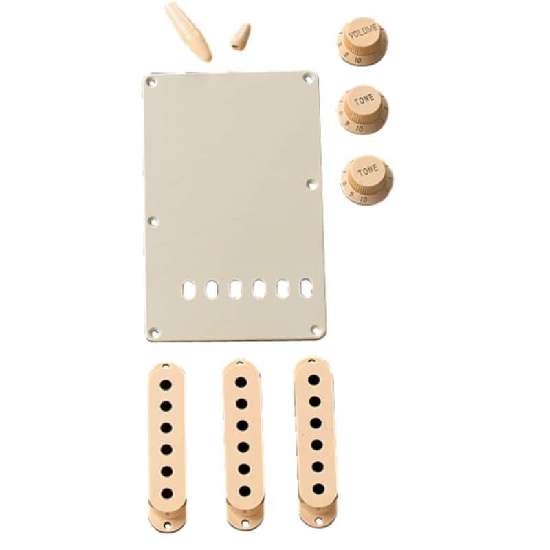 Fender Stratocaster Electric Guitar Accessory Kit, Aged White image 1