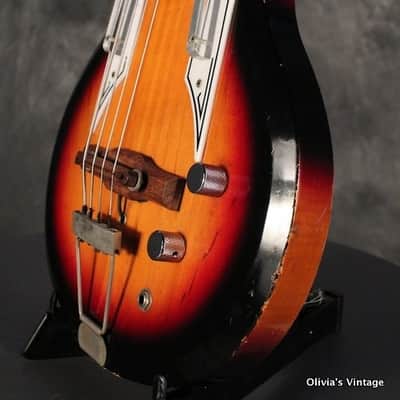 Airline/Valco/Supro Pocket Bass 1962 Sunburst image 4