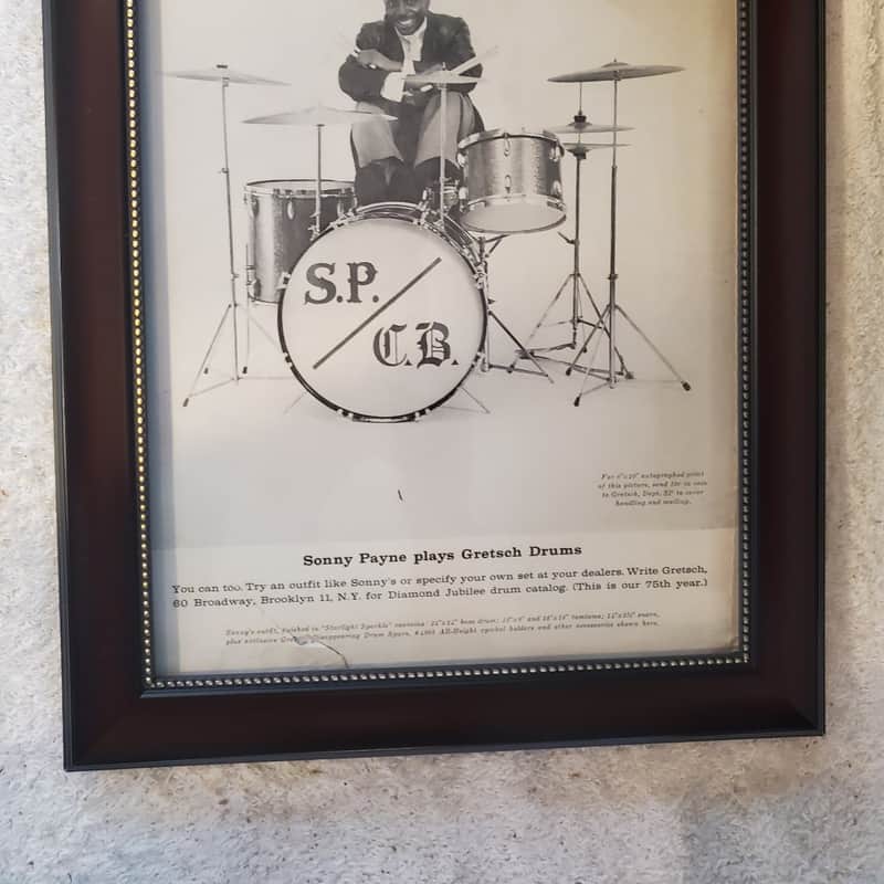 1958 Gretsch Sonny Payne B & W