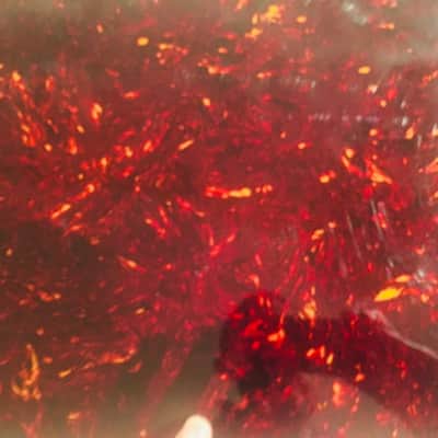 100% Celluloid (Cellulose Nitrate) red tortoise pattern pickguard material sheet image 2