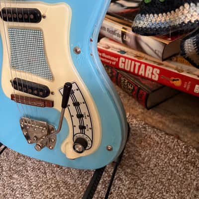 1960s Hagstrom Mark I - Baby Blue w/ Ess & Ess Case image 6