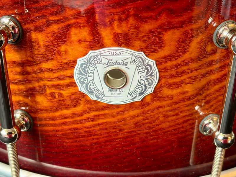 Ludwig Limited Edition Aged Exotic Tamo Ash - LS403XXCC - Cherry Caramel image 1