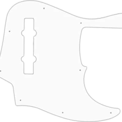 WD Custom Pickguard For Fender American Elite 5 String Jazz Bass V #04R White/Red/White