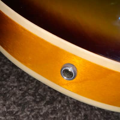 Vintage Toledo  Es 335 style semi hollow body electric guitar guitar made in japan 1970s Sunburst image 9