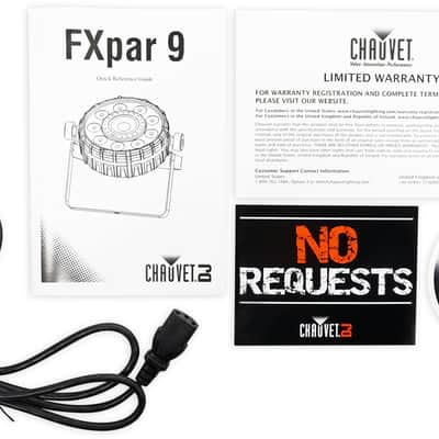 Chauvet DJ FX Par 9 Compact DMX Multi-Effect LED, SMD RGB+UV Strobe Par Light image 7