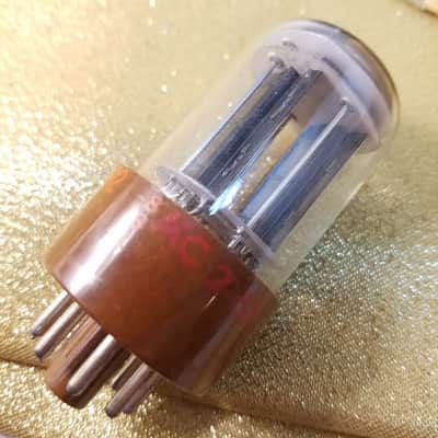 CBS perfect Matched Pair (2) JAN-CHY-5692 tNOS AT1000 TESTED Vacuum Tubes military brown base premium like 6SN7 dual triode 1956-1958 image 14