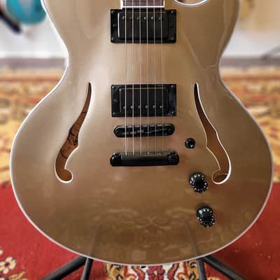 Tagima Ekosonic Semi-Hollow - Metallic Deep Silver (Brand New / 2026 Release) image 2