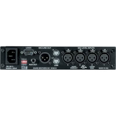 Shure SCM410 4 Channel Automatic Microphone Mixer with IntelliMix image 2
