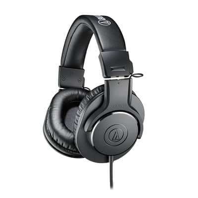 Audio-Technica ATH-M20X Professional Studio Monitor Headphones, Black image 2