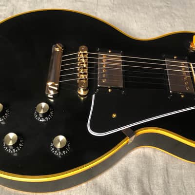 Gibson Limited Edition Les Paul Custom Chambered 2022 Antique Ebony image 7
