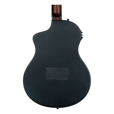 Ortega Guitars RTPSTD-SBK TourPlayer Thinline A/E Nylon - Satin Black - Open Box image 13