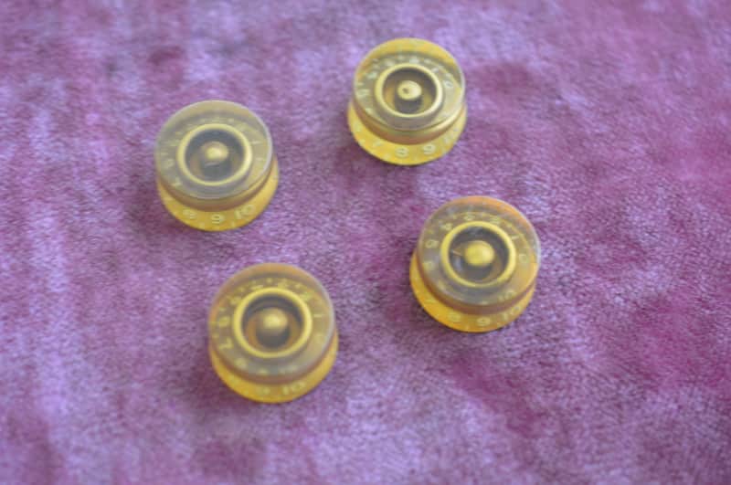 Vintage 1955 Gibson Gold Barrel Knobs Les Paul Goldtop 1954 Standard 1953 ES-175 image 1
