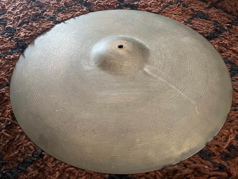 Vintage 1970s Avedis Zildjian USA 21" Ride Cymbal Thin Logo Stamp '70s image 1