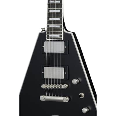 Epiphone Flying V Prophecy Electric Guitar - Aged Jet Black Metallic image 6