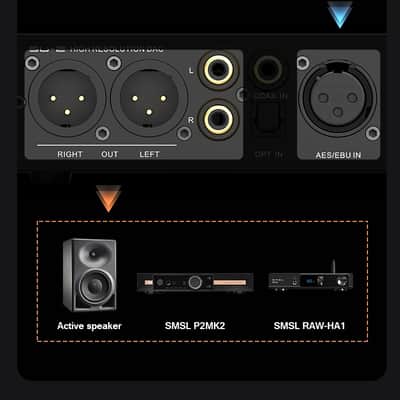 SMSL SU-2 Balanced AES/EBU DAC | ES9039Q2M Preamplifier, 130dB Ouputs image 10