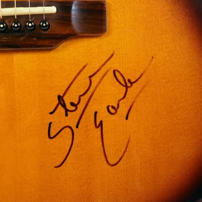 1993 Epiphone PR350 CE/VS - Steve Earle signed image 6