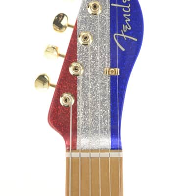 Fender Buck Owens Telecaster 2024 Red, Silver & Blue Sparkle 3473gr image 5