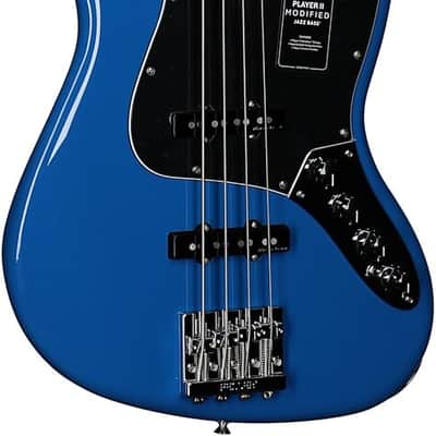 Fender Player II Modified Active Jazz Electric Bass, Maple Fingerboard, Electric Blue TGF33 image 2
