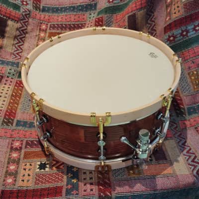 SSS Solid Shell Shop Custom Snare Drum Unikat 2025 - Brown image 13