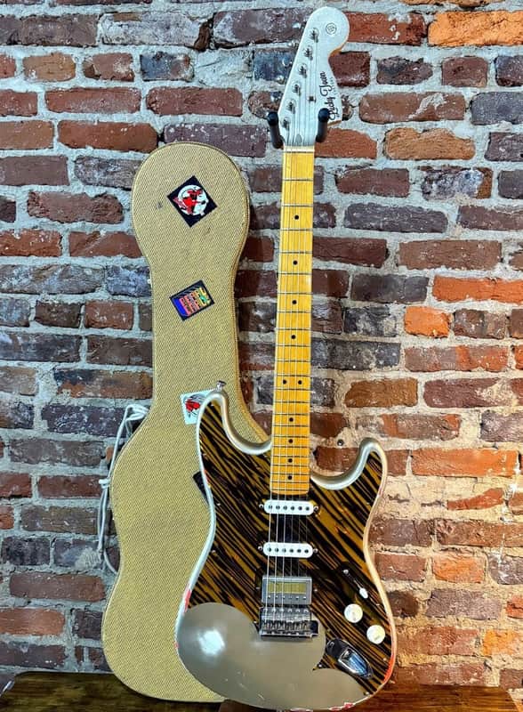 Lucky Town Customs Strat S-Style Electric Guitar w/ Planksound Custom Pickguard (2016 - Shoreline Gold) image 1