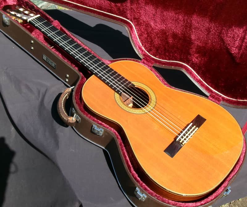 1981 K Yairi Classical Guitar Y505P Supervised by Saburo Nogami  - Natural+Deluxe Takabe Hard Case image 1