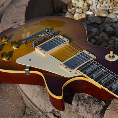 Gibson Les Paul 59' Specs R8 Historic Makeovers Brazilian Rosewood 2014 "Pearly Gates" Burst image 2