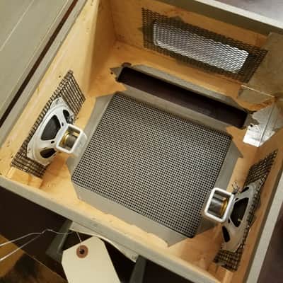 Roberts Small stereo tube amp project with case and AlNiCo speakers 1960s image 6