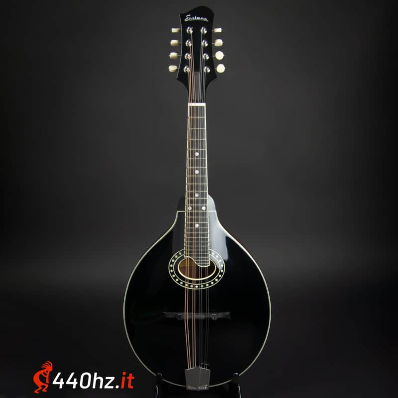 Eastman MD404 A-Style Oval-Hole Mandolin - Black image 1