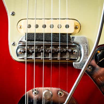 Fender Jaguar 1963 - Candy Apple Red with Matching Headstock image 8