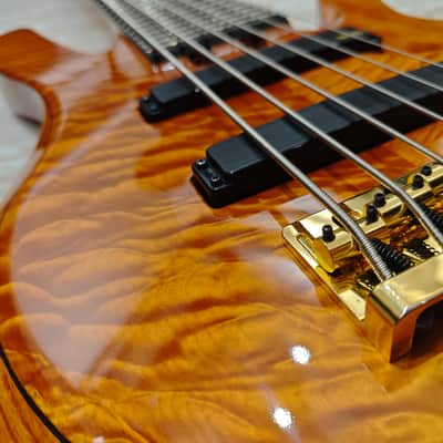 Yamaha TRB-JP2 John Patitucci Signature 6-String Bass 2010s - Transparent Amber image 2
