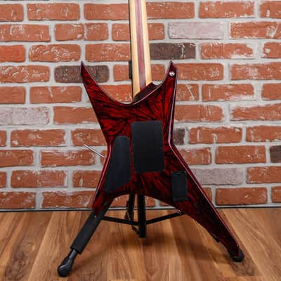 Jackson USA Custom Shop Warrior 27 Fret Built For Oli Herbert Crimson Swirl 2013 w/OHSC image 7
