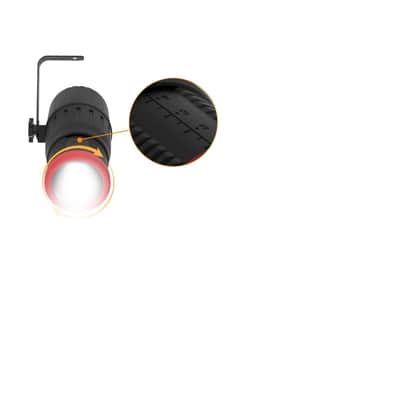 18W Pinspot Light with Remote, Manual Focus 16 Colors RGBW LED Beam Spotlight, Dimmable Mirror Ball Light Stage Lighting for Party Show Children's Theater image 3