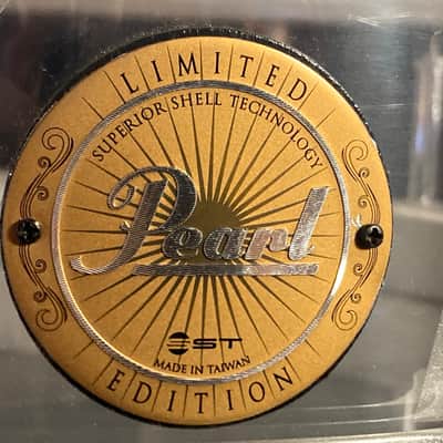 Chad Smith's Pearl 14x5" Custom Red Hot Chili Peppers Logo, 2011 World Tour Snare Drum. Clear Acrylic, With SIGNED HEAD! image 2