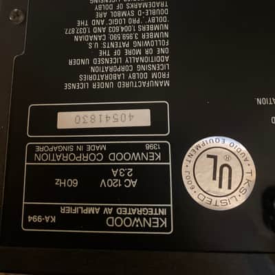 Kenwood power amplifier /kenwood integrated amplifier Km/894 /km994 1998 Gray image 5